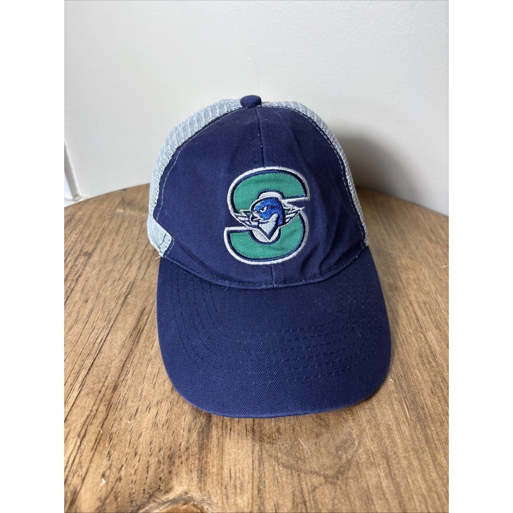 Minor League AHL Springfield Thunderbirds Mesh‎ Snapback Hat Blue Gray Green